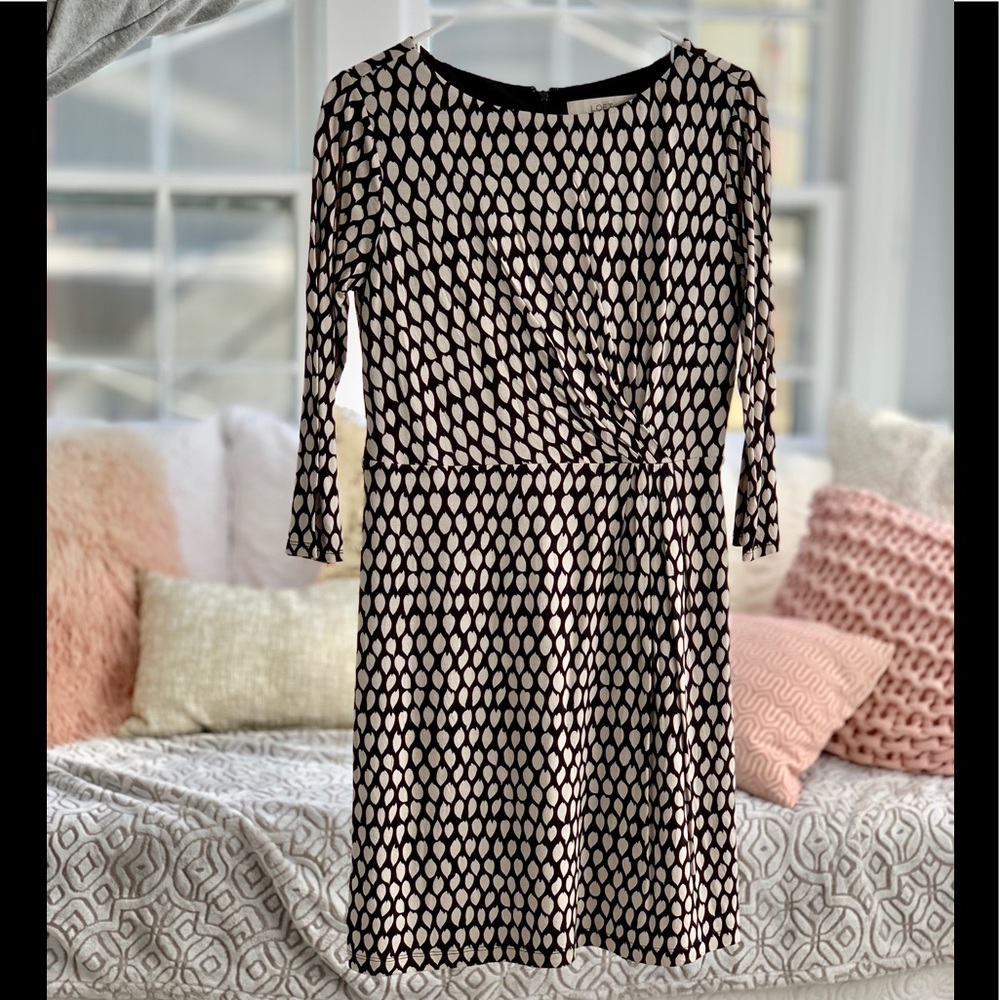 LOFT 3/4 sleeve fitted dress